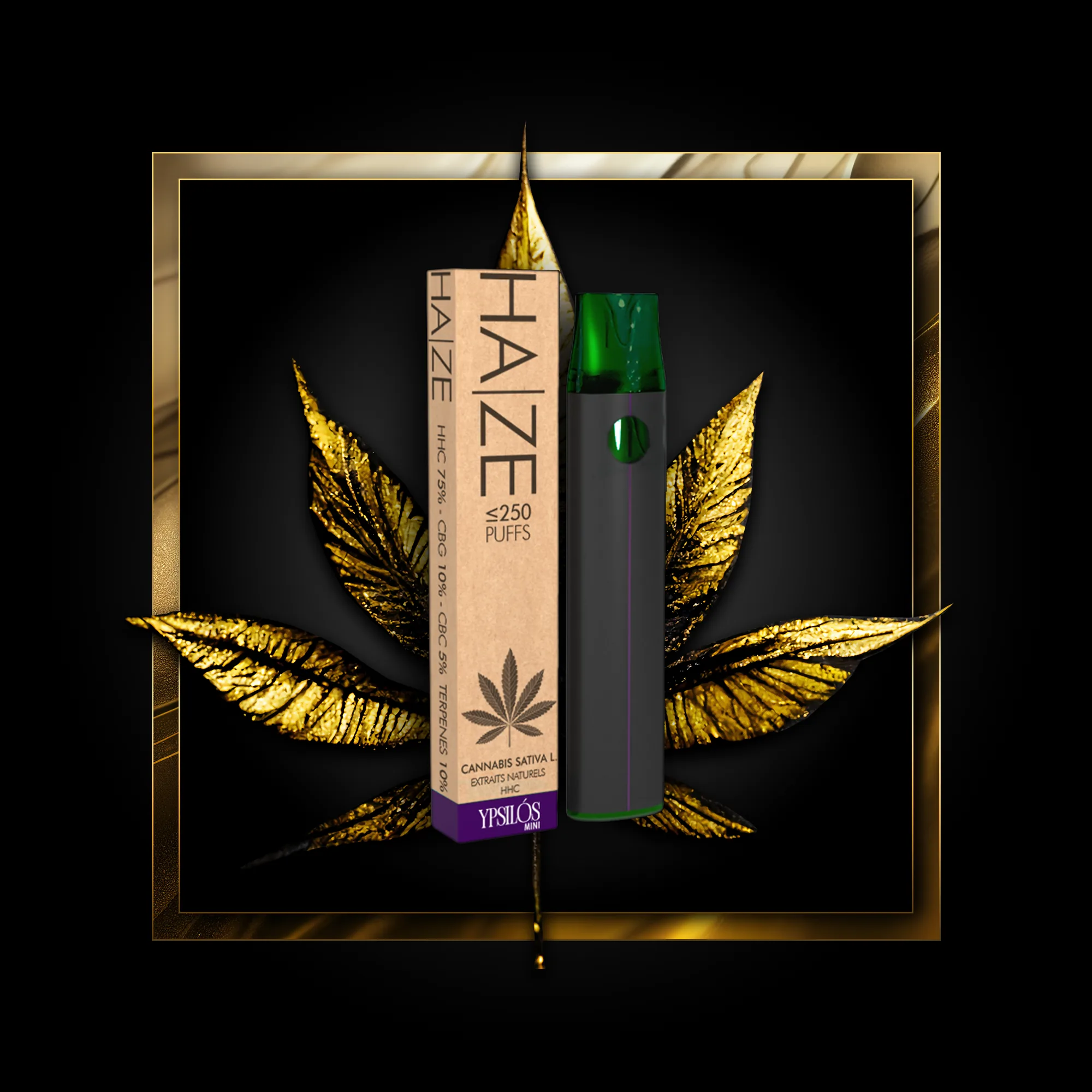 Haze (ühekordne) 250 pahvi - 0,50 ml. HHC