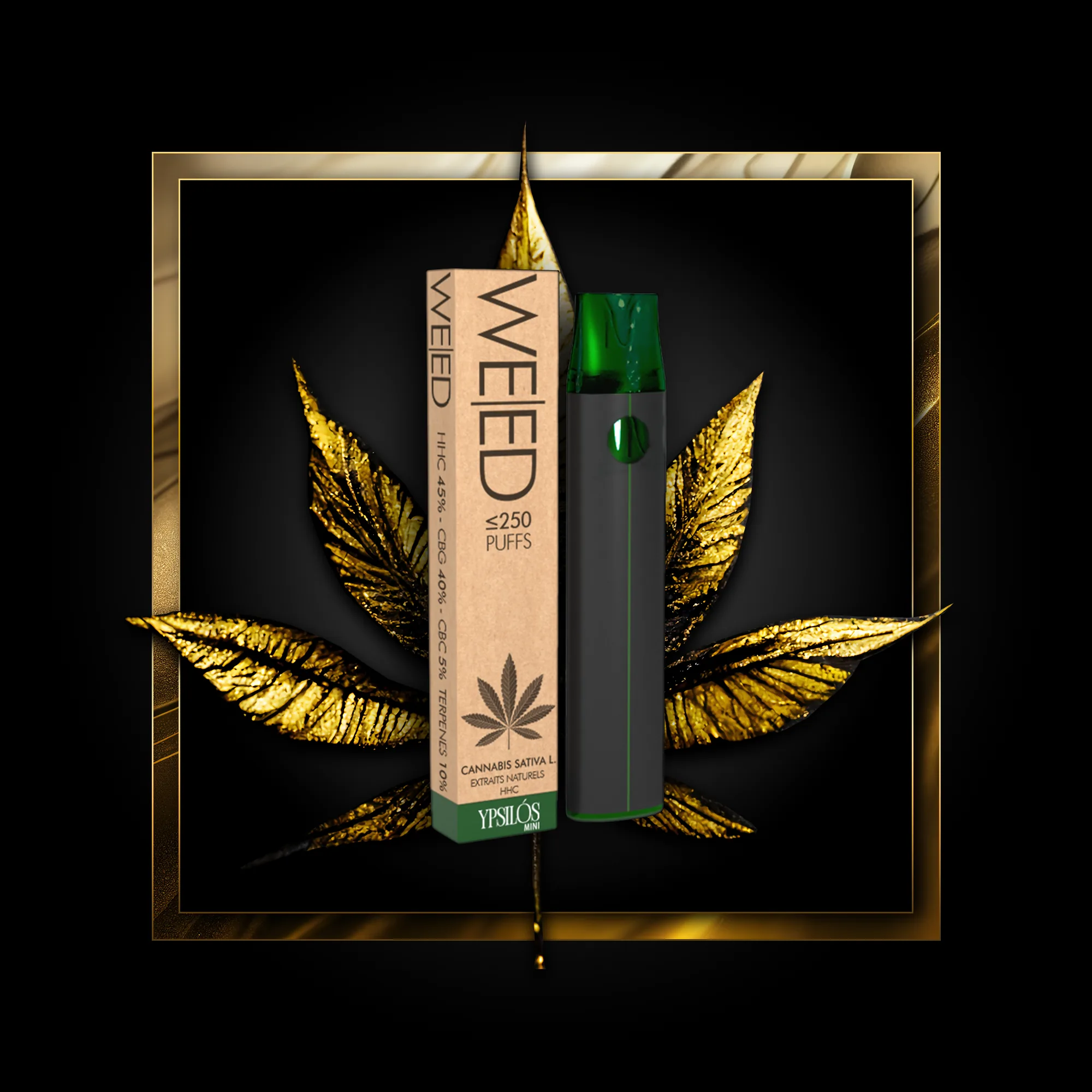 Weed (ühekordseks kasutamiseks) 250 pahvi - 0,50 ml. HHC