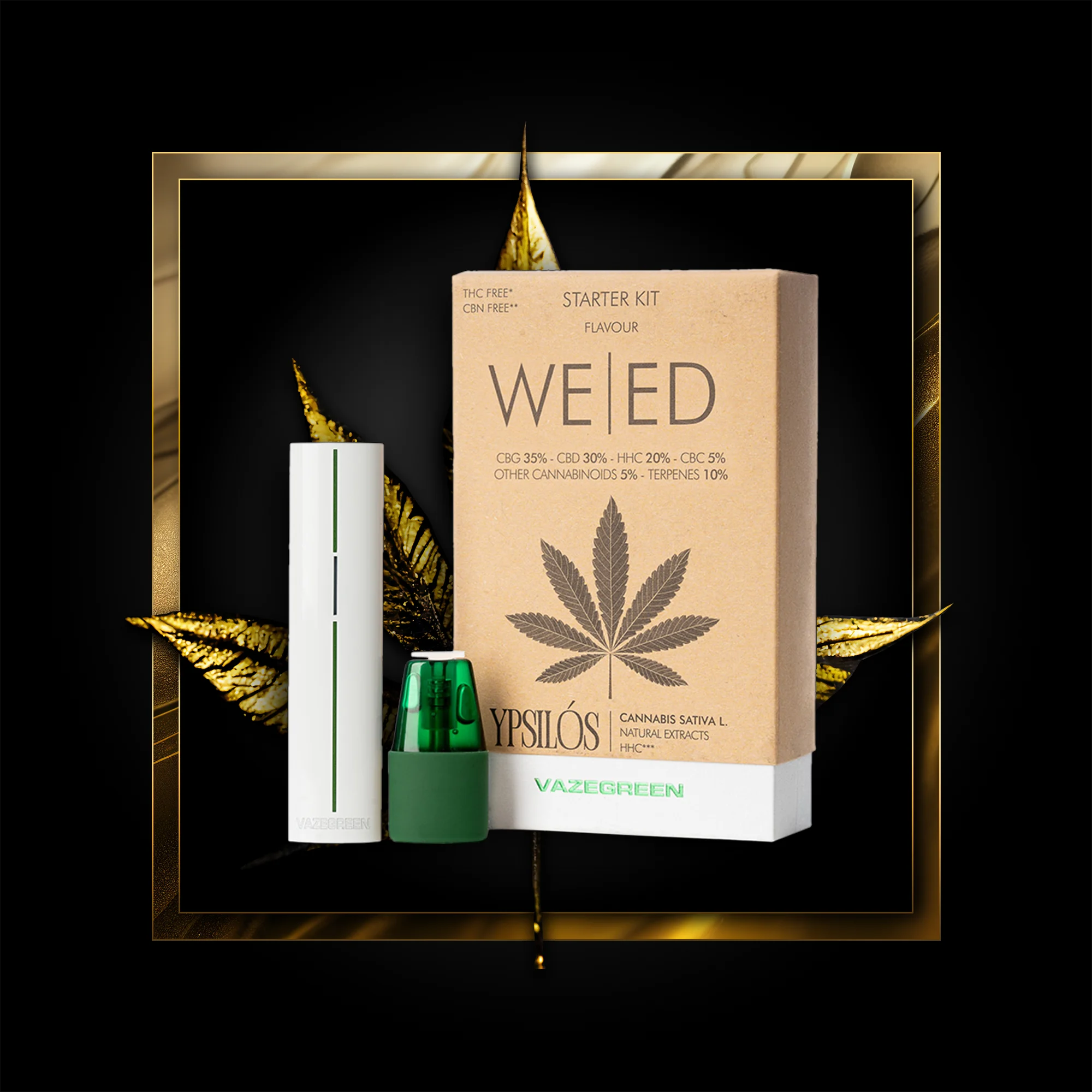 Weed Pen (stardikomplekt) 500 pihustust - 1,00 ml. HHC