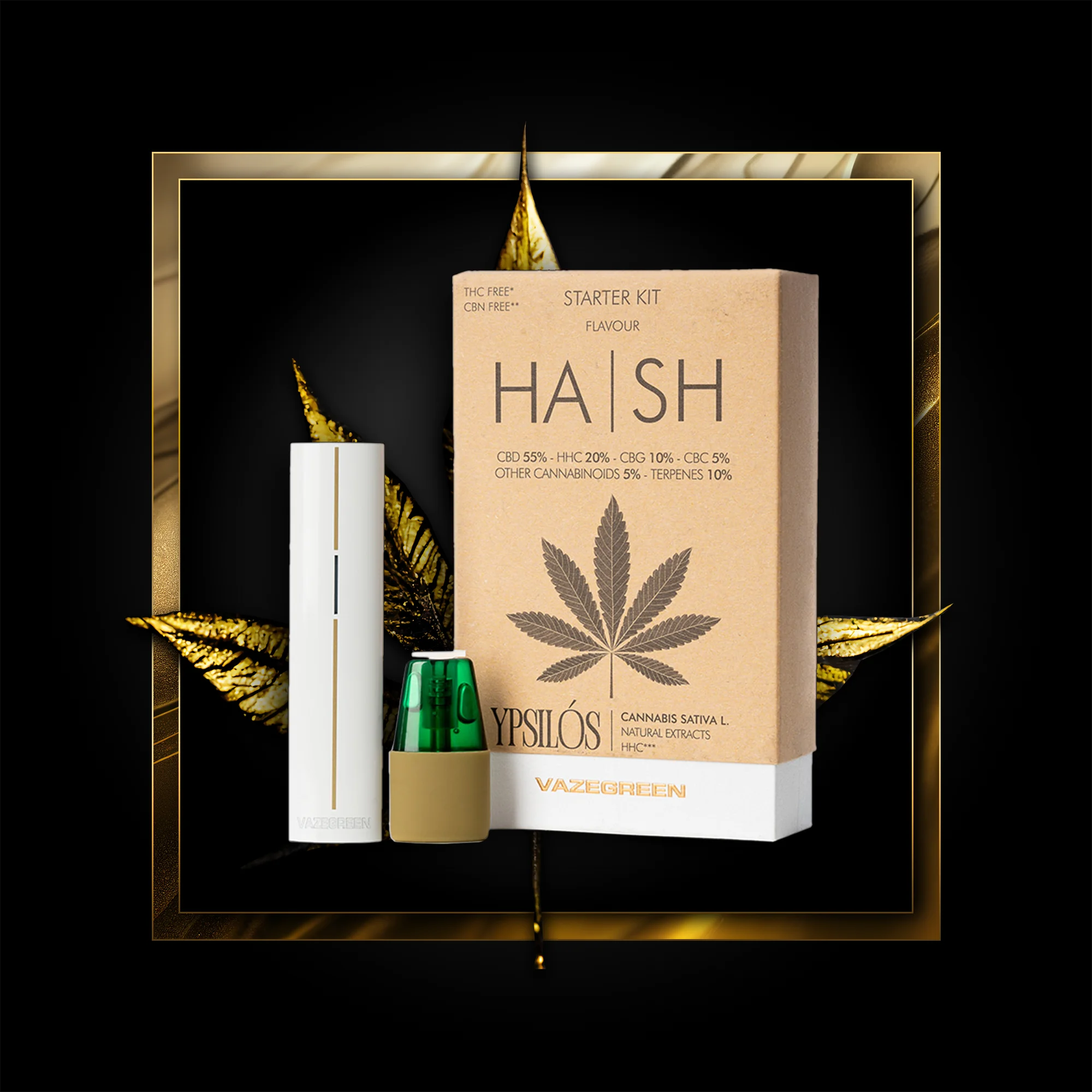 Hash Pen (stardikomplekt) 500 pihustust - 1,00 ml. HHC